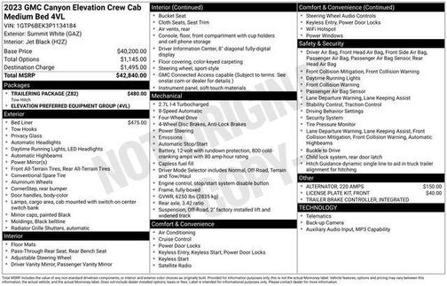 2023 GMC Canyon Elevation