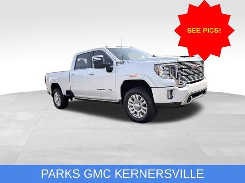 White Frost Tricoat 2022 GMC Sierra 3500 Denali