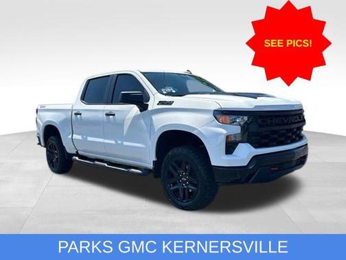 Summit White 2024 Chevrolet Silverado 1500 Custom Trail Boss
