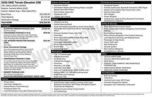 2026 GMC Terrain AWD Elevation