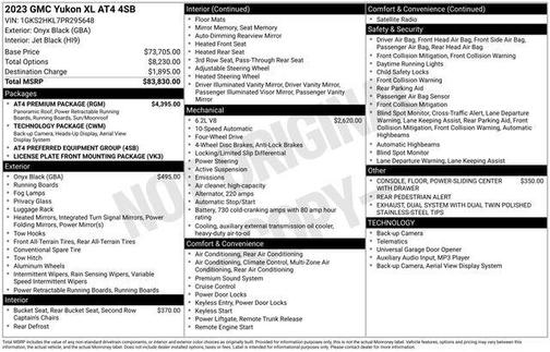 2023 GMC Yukon XL 4WD AT4