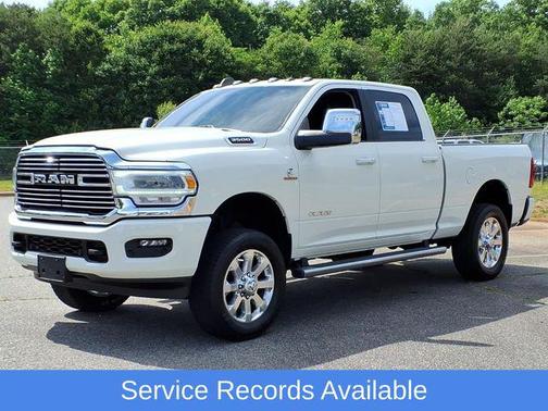 Pearl White 2024 RAM 3500 Laramie Crew Cab 4x4 6'4' Box