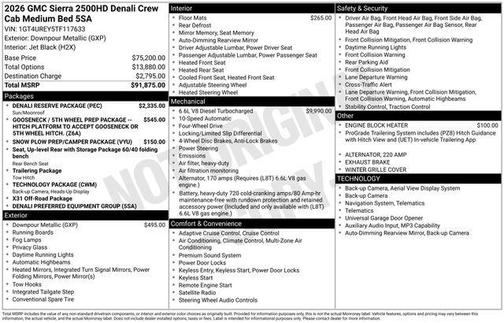2026 GMC Sierra 2500 Denali