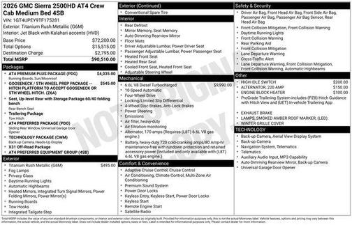2026 GMC Sierra 2500 AT4