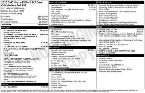 2026 GMC Sierra 2500 SLT