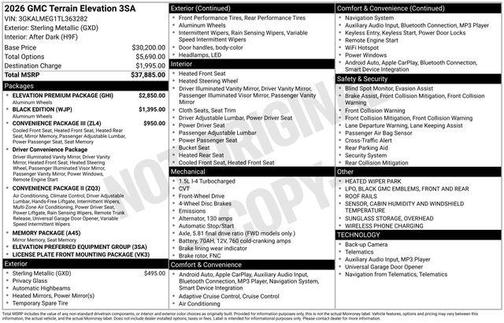 2026 GMC Terrain FWD Elevation