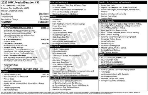 2025 GMC Acadia FWD Elevation