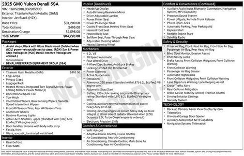2025 GMC Yukon Denali
