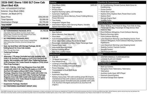 2026 GMC Sierra 1500 SLT