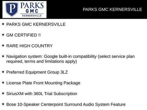 2025 Chevrolet Tahoe 4WD High Country