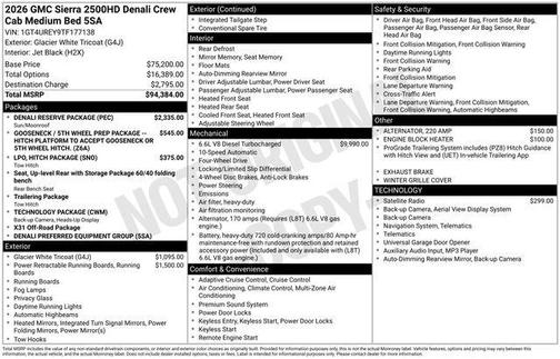 2026 GMC Sierra 2500 Denali