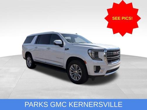 White Frost Tricoat 2023 GMC Yukon XL SLT