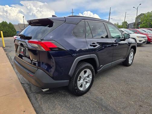 Blue 2021 Toyota RAV4 Hybrid XLE