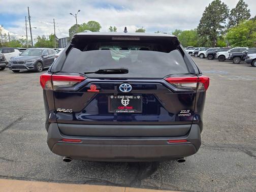 Blue 2021 Toyota RAV4 Hybrid XLE