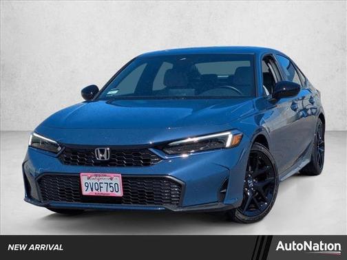 Blue Lagoon Pearl 2025 Honda Civic Hybrid Sport