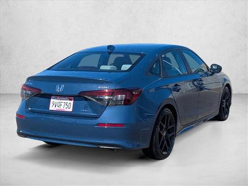 Blue Lagoon Pearl 2025 Honda Civic Hybrid Sport