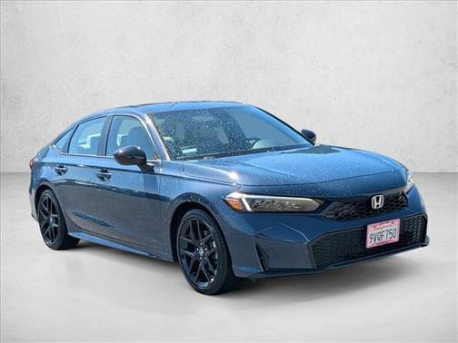 Blue Lagoon Pearl 2025 Honda Civic Hybrid Sport