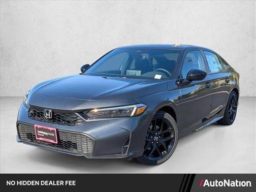 Meteorite Gray Metallic 2026 Honda Civic Hybrid Sport