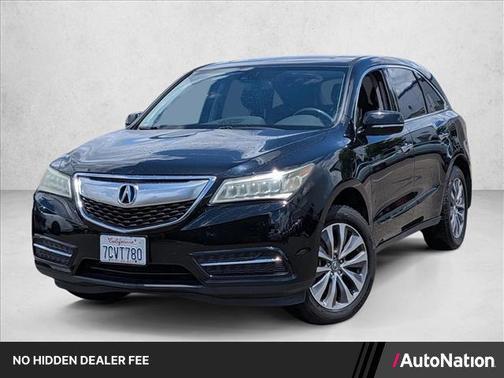 Crystal Black Pearl 2014 Acura MDX 3.5L