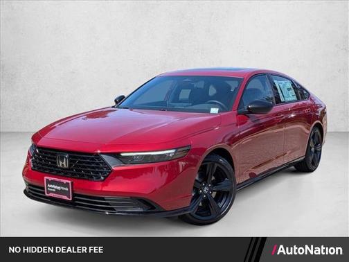 Radiant Red Metallic 2026 Honda Accord Hybrid Sport-L