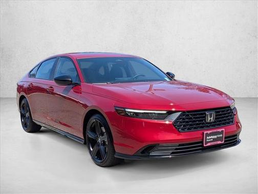 Radiant Red Metallic 2026 Honda Accord Hybrid Sport-L