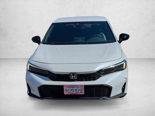 Platinum White Pearl 2025 Honda Civic Sport