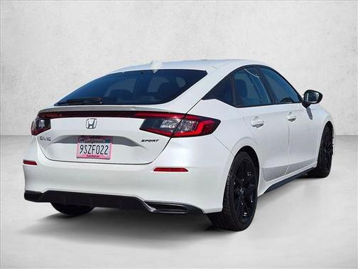 Platinum White Pearl 2025 Honda Civic Sport