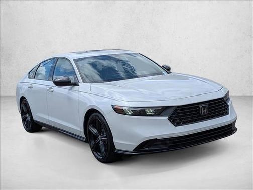 Platinum White Pearl 2023 Honda Accord Hybrid Sport-L