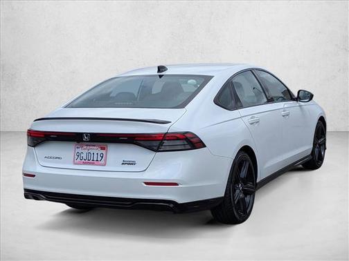 Platinum White Pearl 2023 Honda Accord Hybrid Sport-L