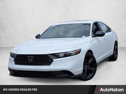 Platinum White Pearl 2023 Honda Accord Hybrid Sport-L