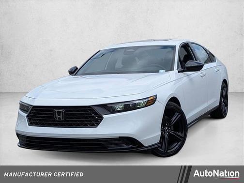Platinum White Pearl 2023 Honda Accord Hybrid Sport-L