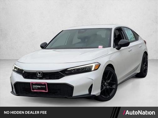 Platinum White Pearl 2026 Honda Civic Sport
