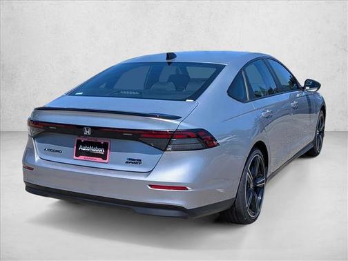 Solar Silver Metallic 2026 Honda Accord Hybrid Sport