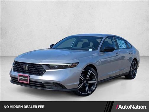 Solar Silver Metallic 2026 Honda Accord Hybrid Sport