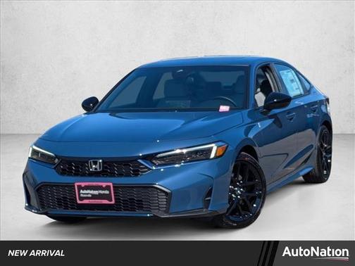 Blue Lagoon Pearl 2025 Honda Civic Hybrid Sport