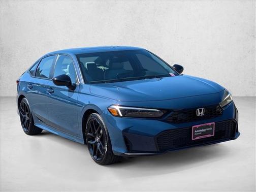 Blue Lagoon Pearl 2025 Honda Civic Hybrid Sport