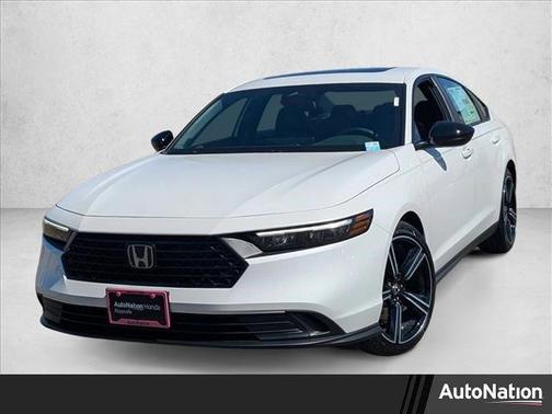 Platinum White Pearl 2026 Honda Accord Hybrid Sport