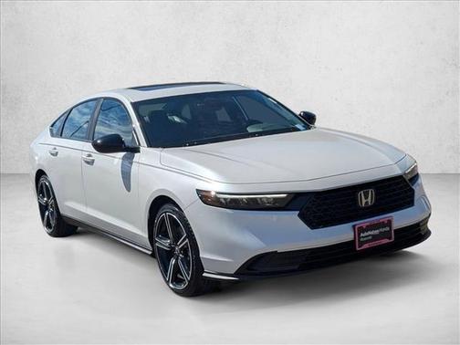 Platinum White Pearl 2026 Honda Accord Hybrid Sport