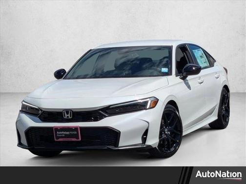 Platinum White Pearl 2026 Honda Civic Sport