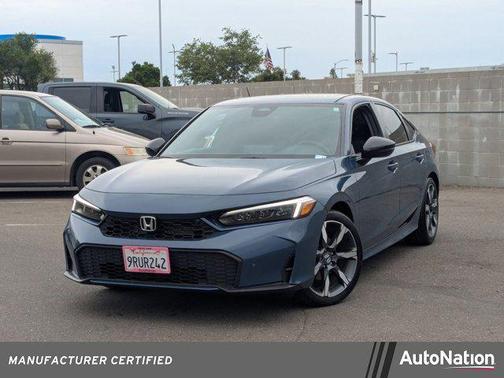 Blue Lagoon Pearl 2025 Honda Civic Hybrid Sport Touring