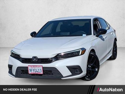 Platinum White Pearl 2023 Honda Civic Sport