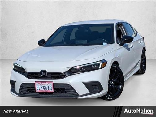 Platinum White Pearl 2023 Honda Civic Sport