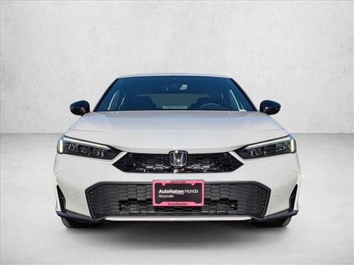 Platinum White Pearl 2026 Honda Civic Hybrid Sport Touring