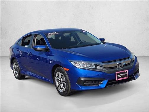 Aegean Blue Metallic 2016 Honda Civic LX