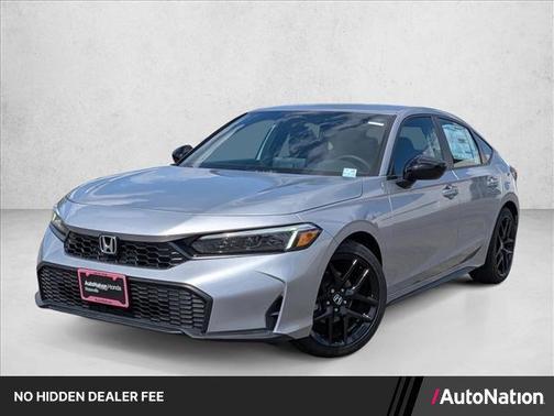 Solar Silver Metallic 2026 Honda Civic Sport