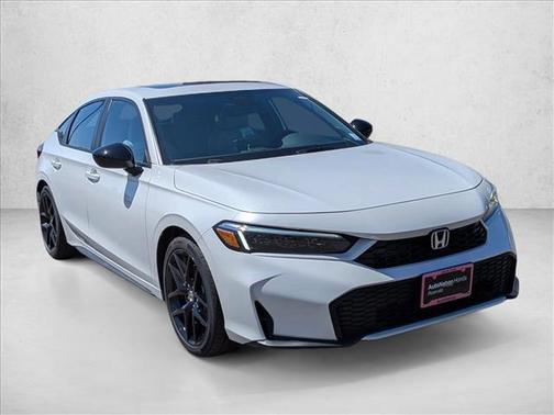 Platinum White Pearl 2026 Honda Civic Hybrid Sport