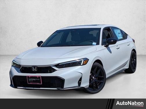 Platinum White Pearl 2026 Honda Civic Hybrid Sport