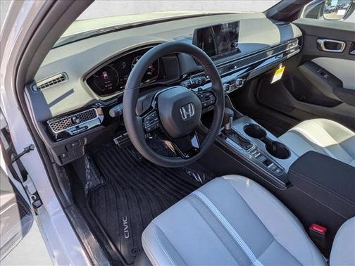 Platinum White Pearl 2026 Honda Civic Hybrid Sport