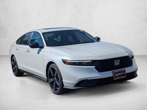 Platinum White Pearl 2026 Honda Accord Hybrid Sport