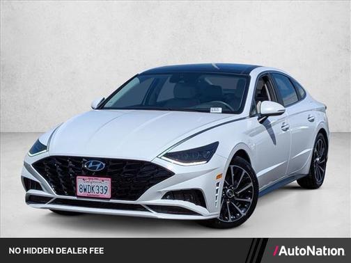 Quartz White 2021 Hyundai SONATA Limited